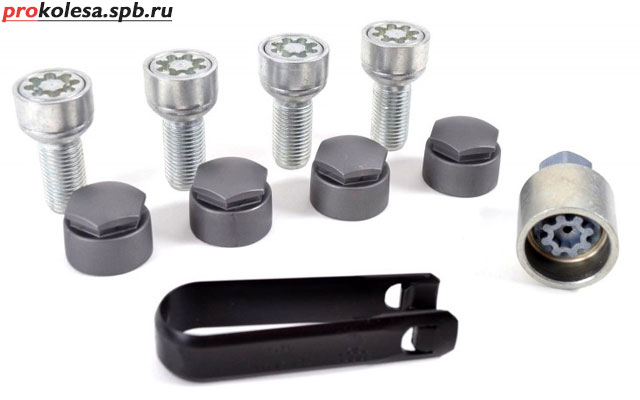 Комплект секреток колесные секретки
