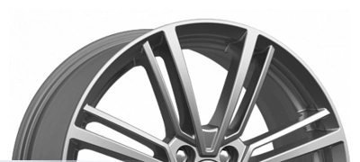 K&K Эрфурт (КС903) 17x7/4x100 D60.1 ET41 Дарк платинум